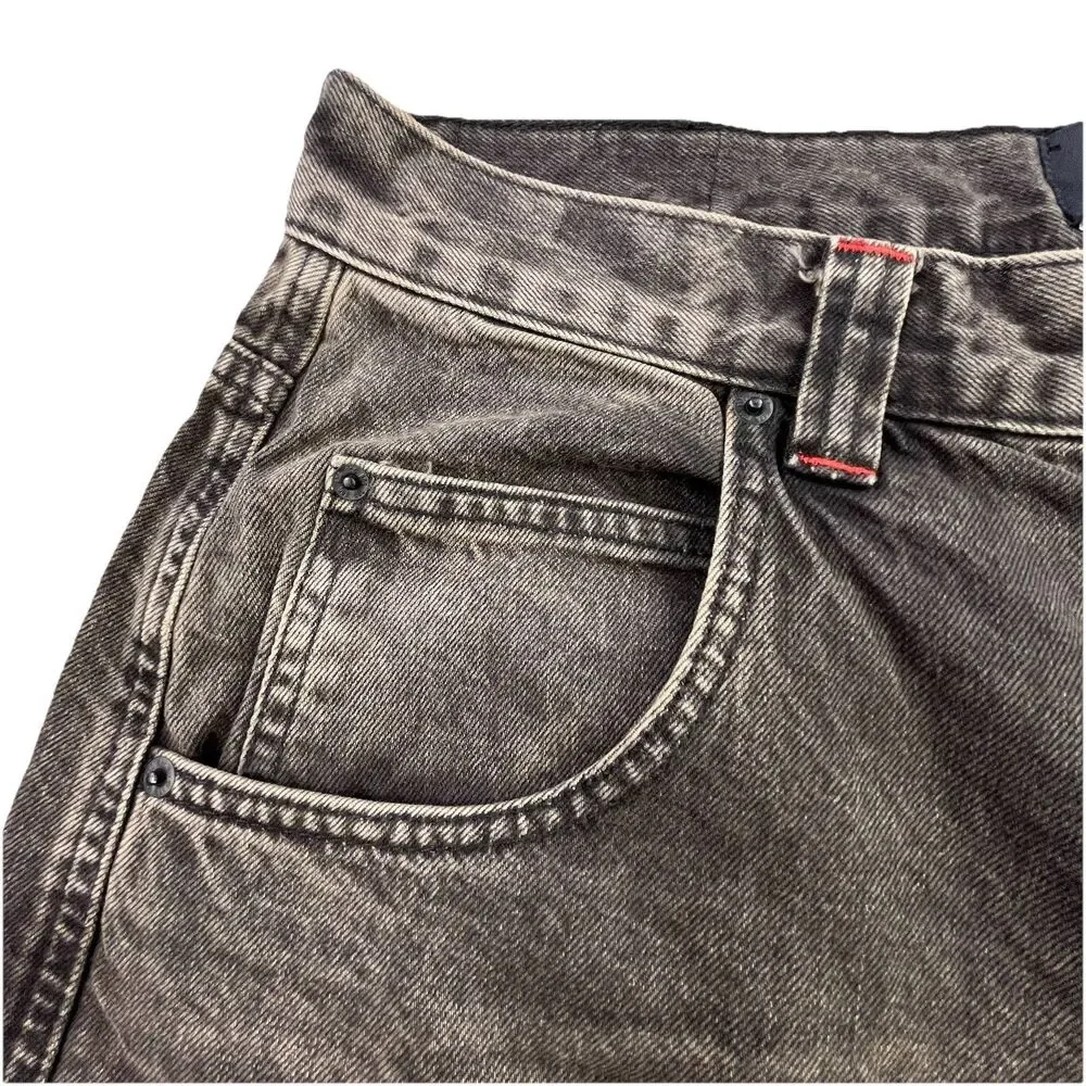 BDG Urban Outfitters Skate Jeans Mens 34x32 Black Baggy Wide Leg Y2K NEW